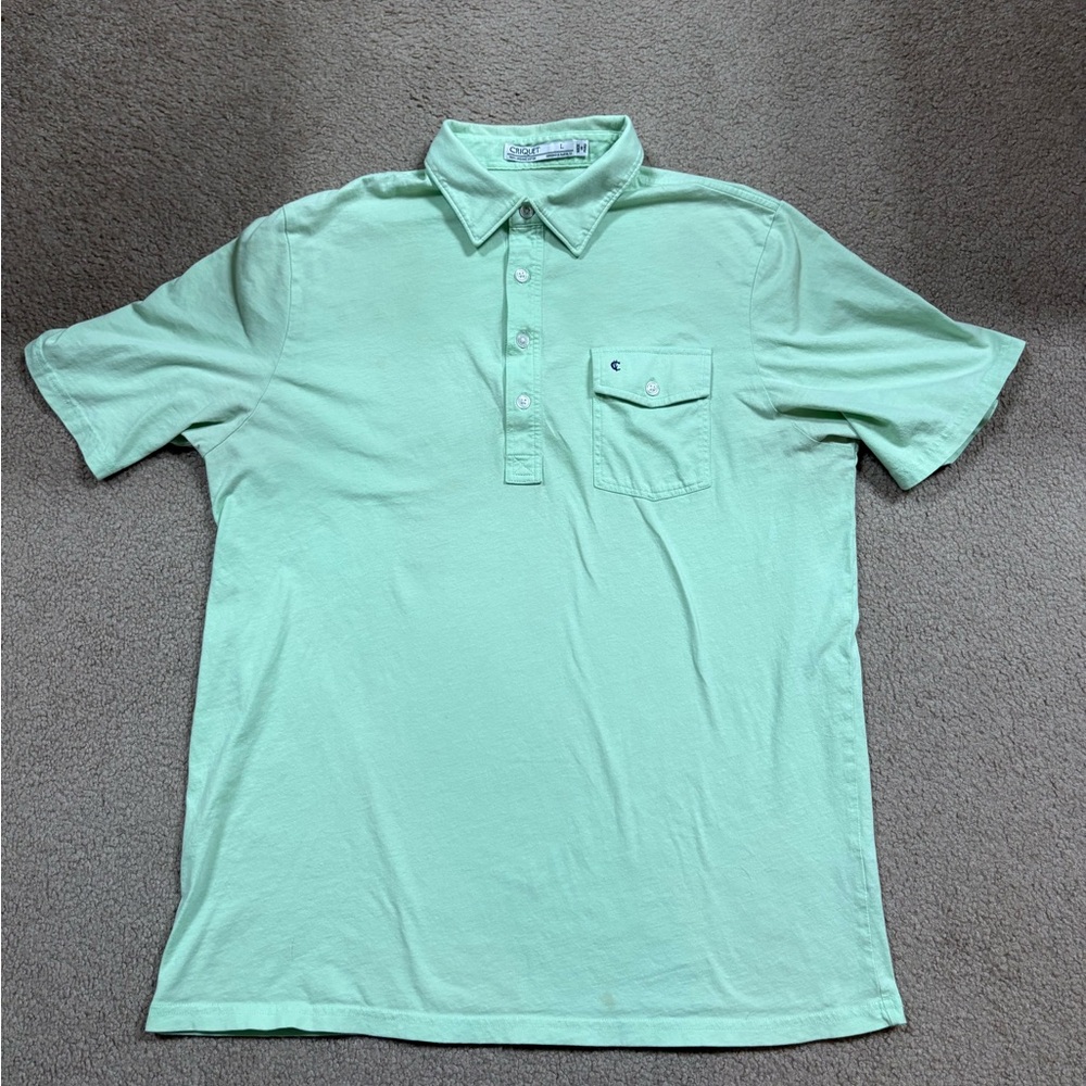 Criquet Mint Green Men's Polo Shirt